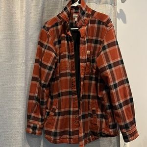 Men’s L Carhartt fleece lined jacket